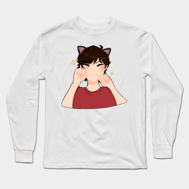 Catboy Eiji - Banana Fish Long Sleeve T-Shirt by Sophprano